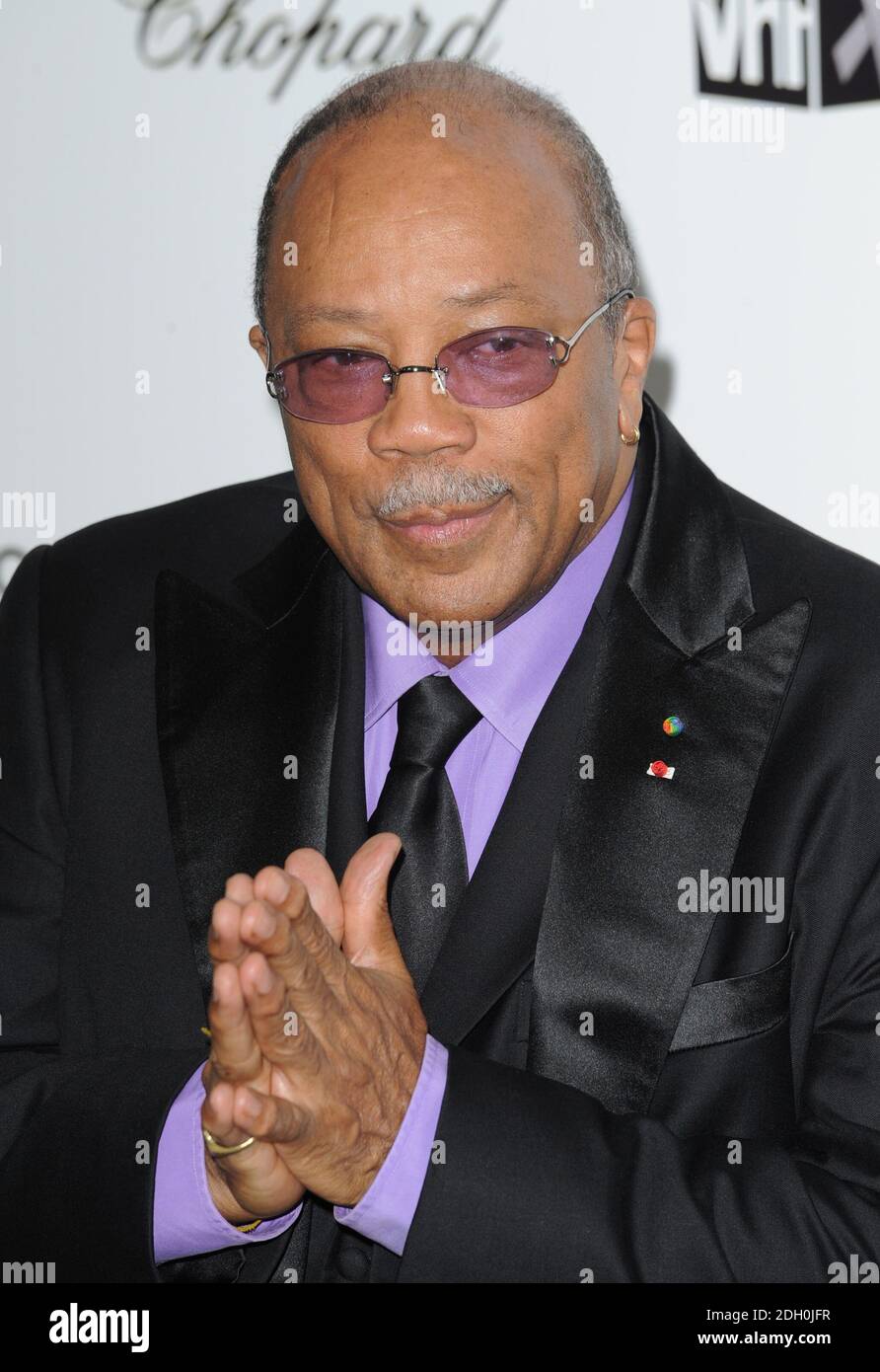 Quincy Jones arriving at the 17th Annual Elton John AIDS Foundation ...