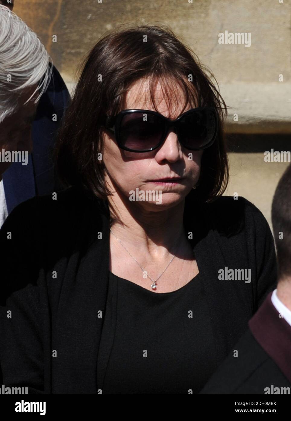 Jackiey Budden at the funeral of Jade Goody at St John's Baptist Church in Buckhurst Hill, Essex Stock Photo