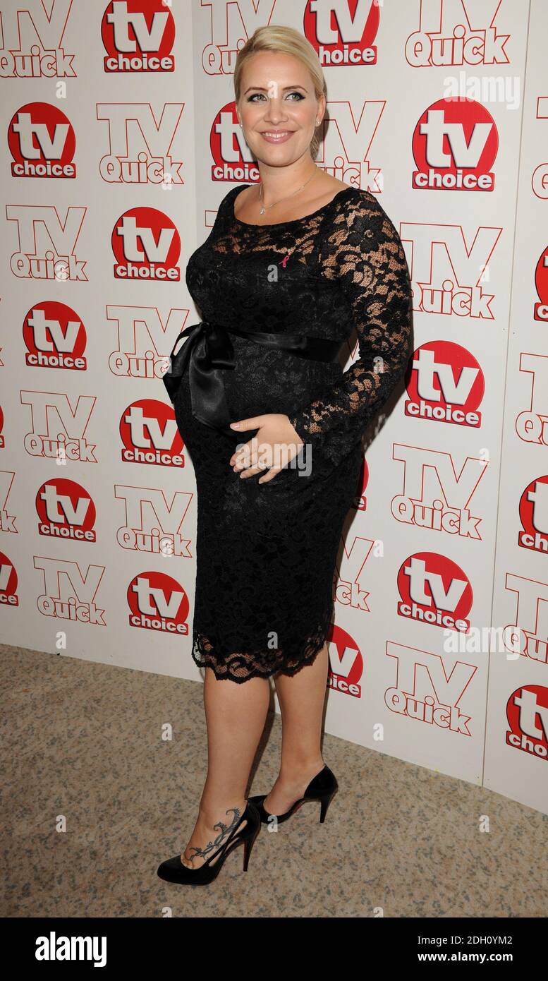 Claire Richards arriving at the TV Quick and TV Choice Awards 2009, The