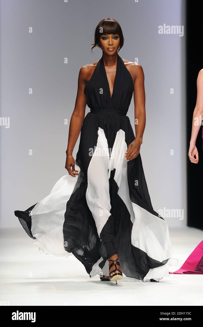 Naomi Campbel During The Issa Fashion Show Part Of The 25th Year Of London Fashion Week The Bfc Tent Somerset House London Stock Photo Alamy