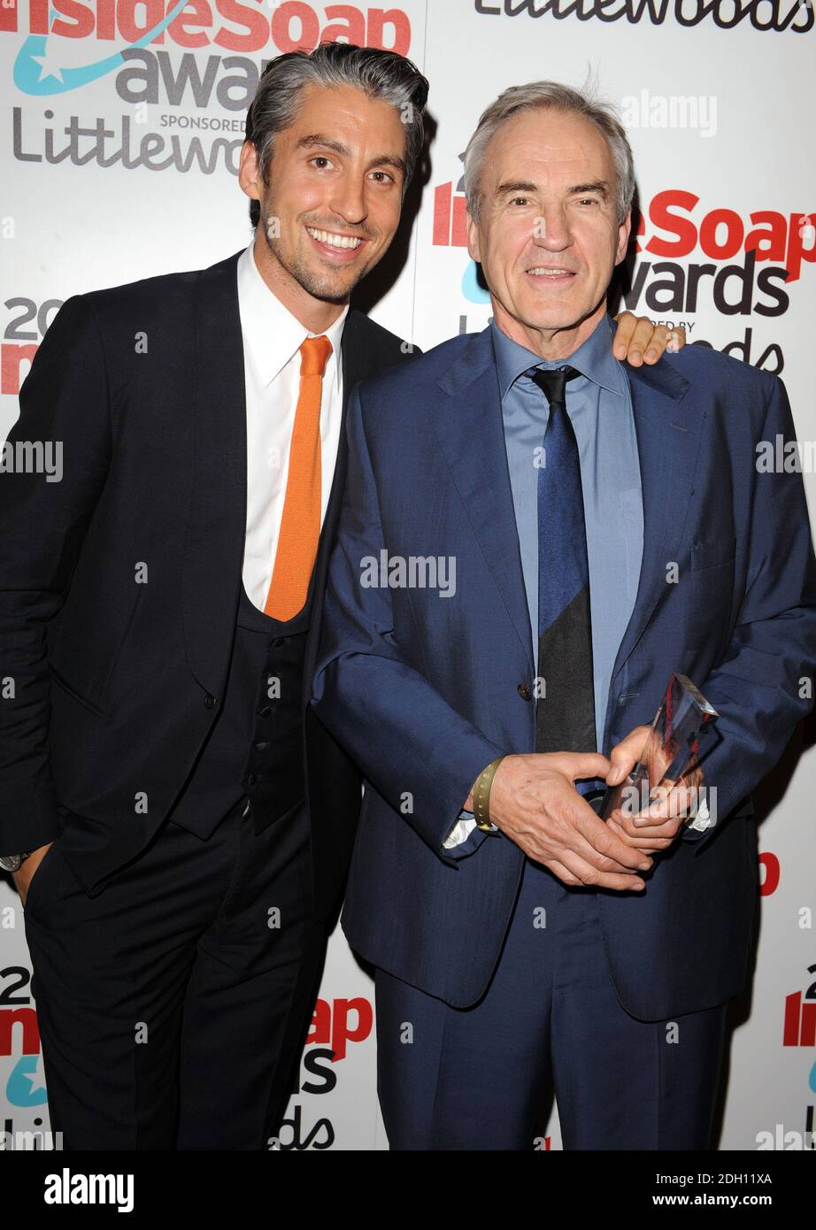 Larry Lamb and son George Lamb at the Inside Soap Awards 2009, held at ...