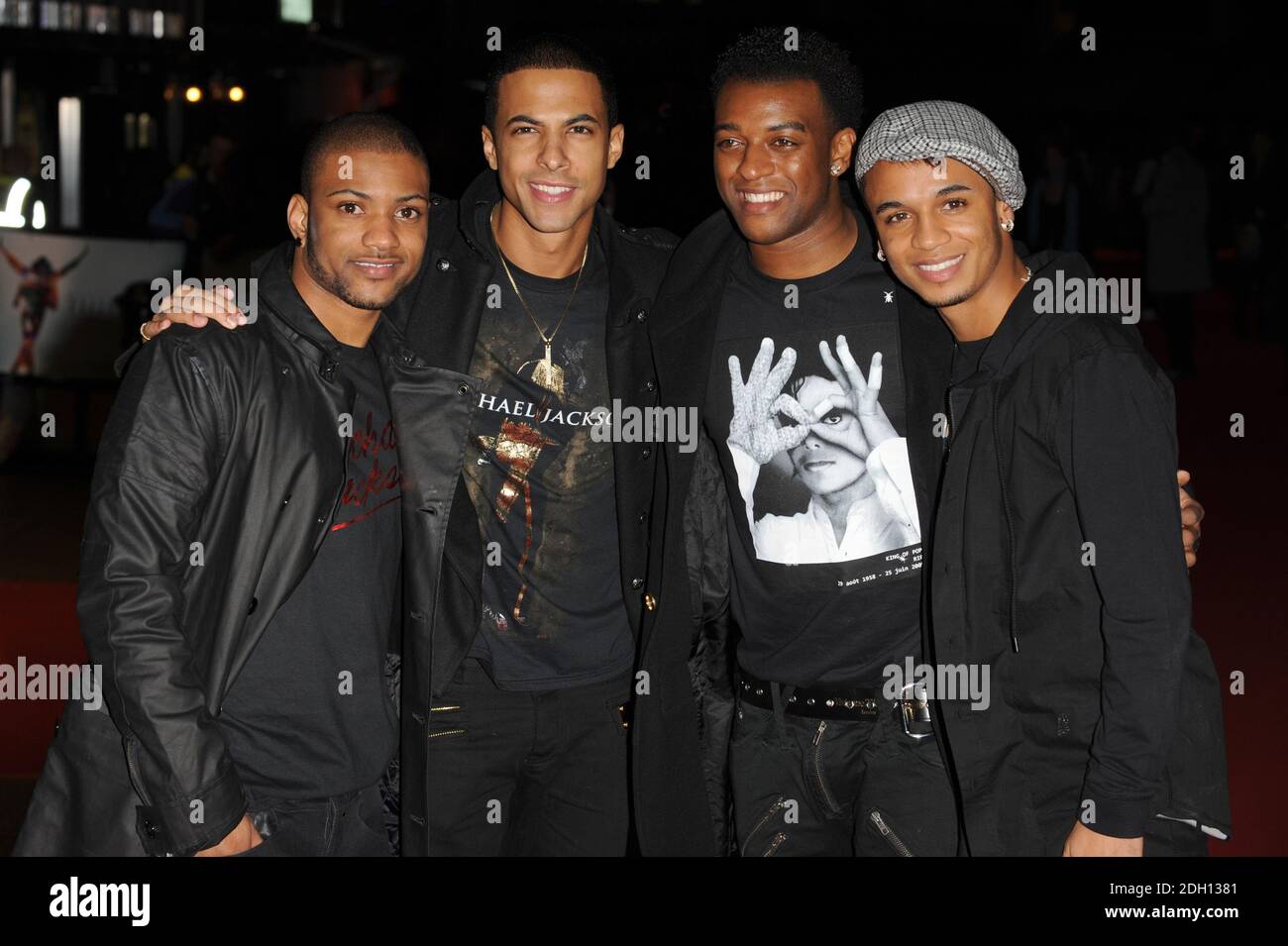 JLS arriving at the global premiere event of Michael Jacksons This Is ...