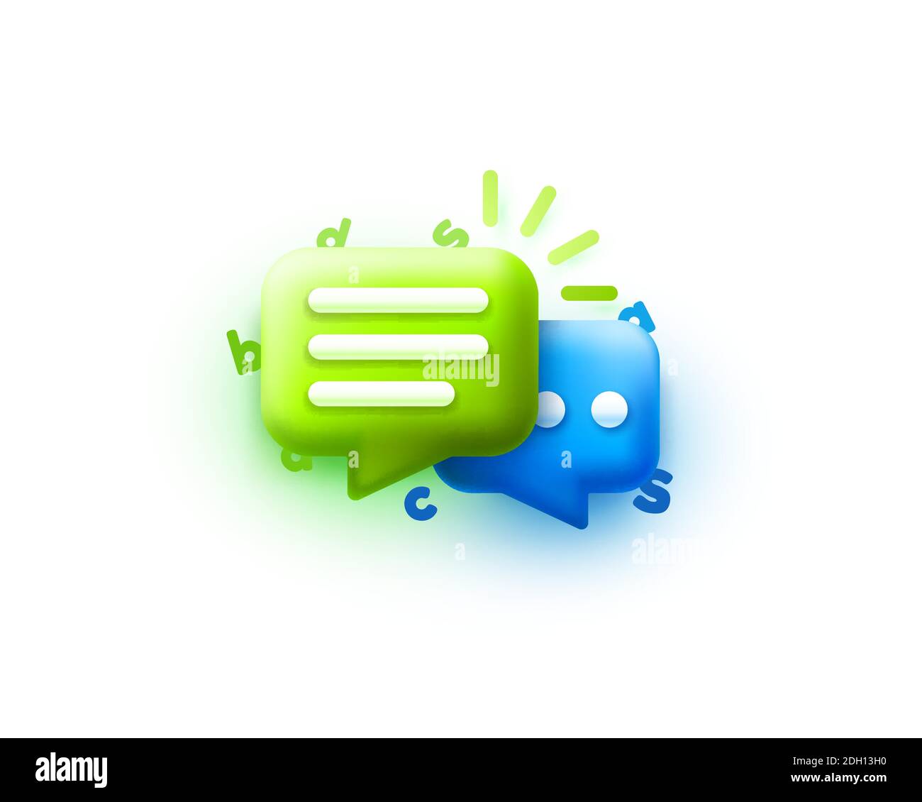 Chat bubble. Talk, dialogue, messenger or online support concept. web ...