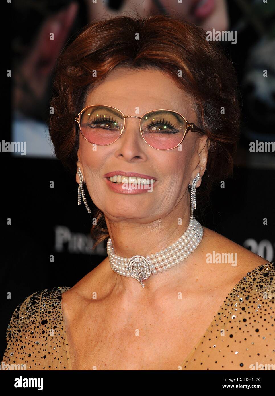 Sophia Loren arrives at the Pirelli 2010 Calender Launch Party in Old ...