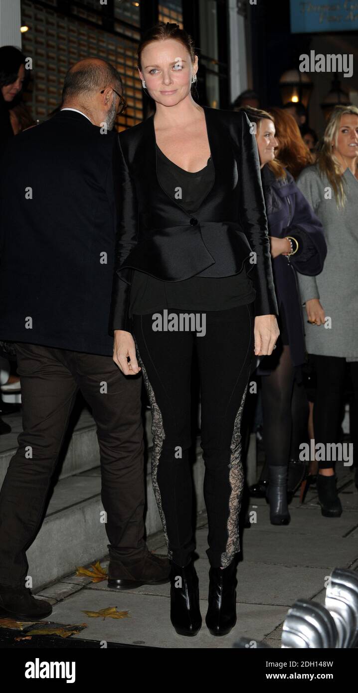 Stella McCartney outside her shop as Noel Fielding, Julian Barratt and other members of The Mighty Boosh turn on the Christmas lights at the Stella McCartney shop, Bruton St, London. Stock Photo