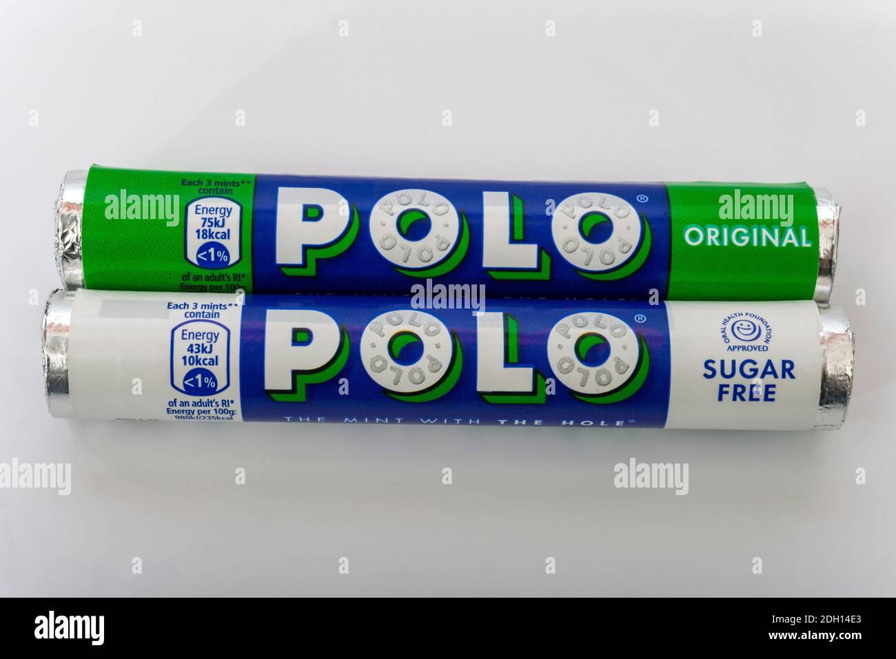Original and sugar free Polo Mints Stock Photo Alamy