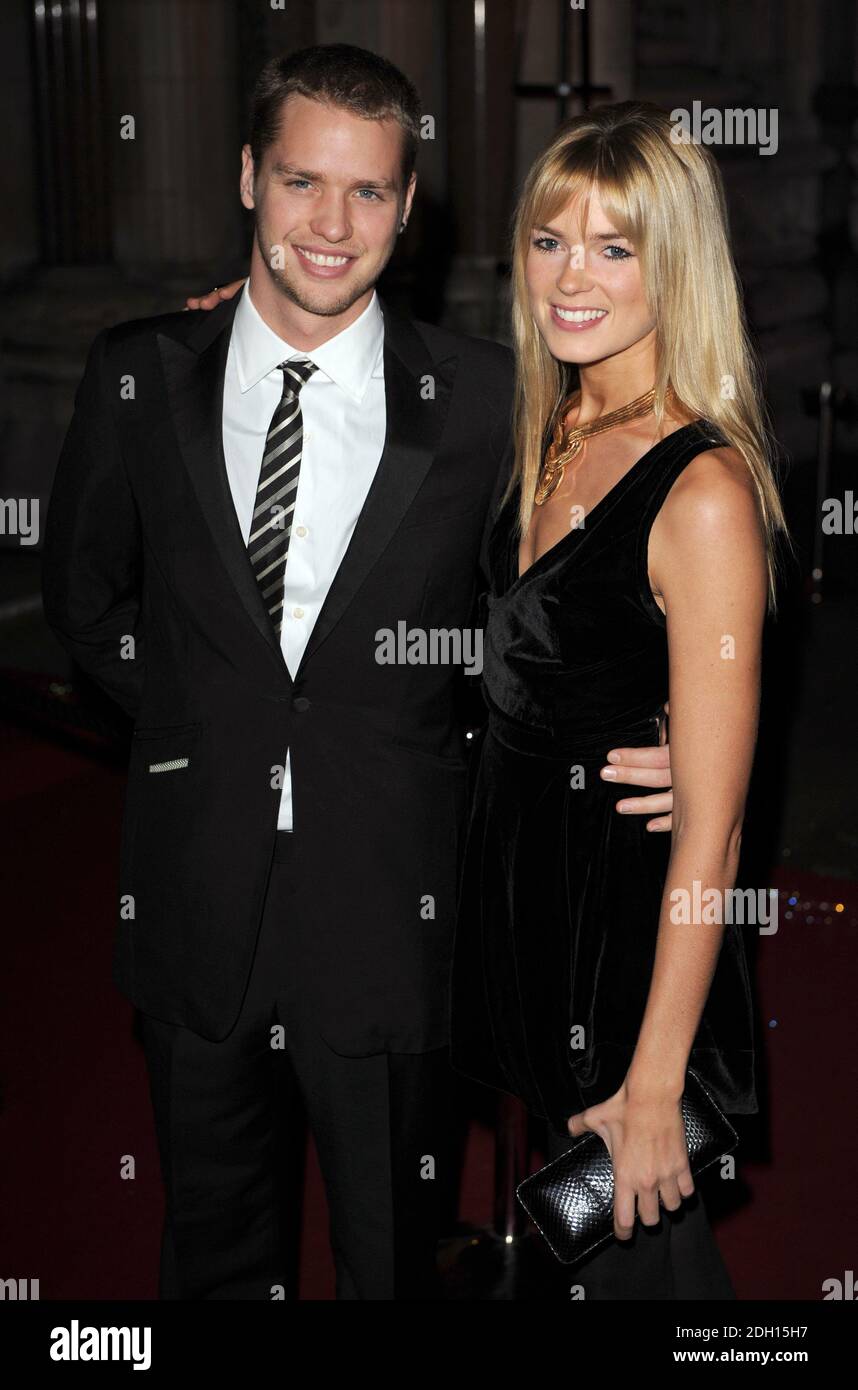 Sam Branson and girlfriend Isabella Calthorpe arrive for the British Fashion Awards at the Royal Courts of Justice, London. Stock Photo
