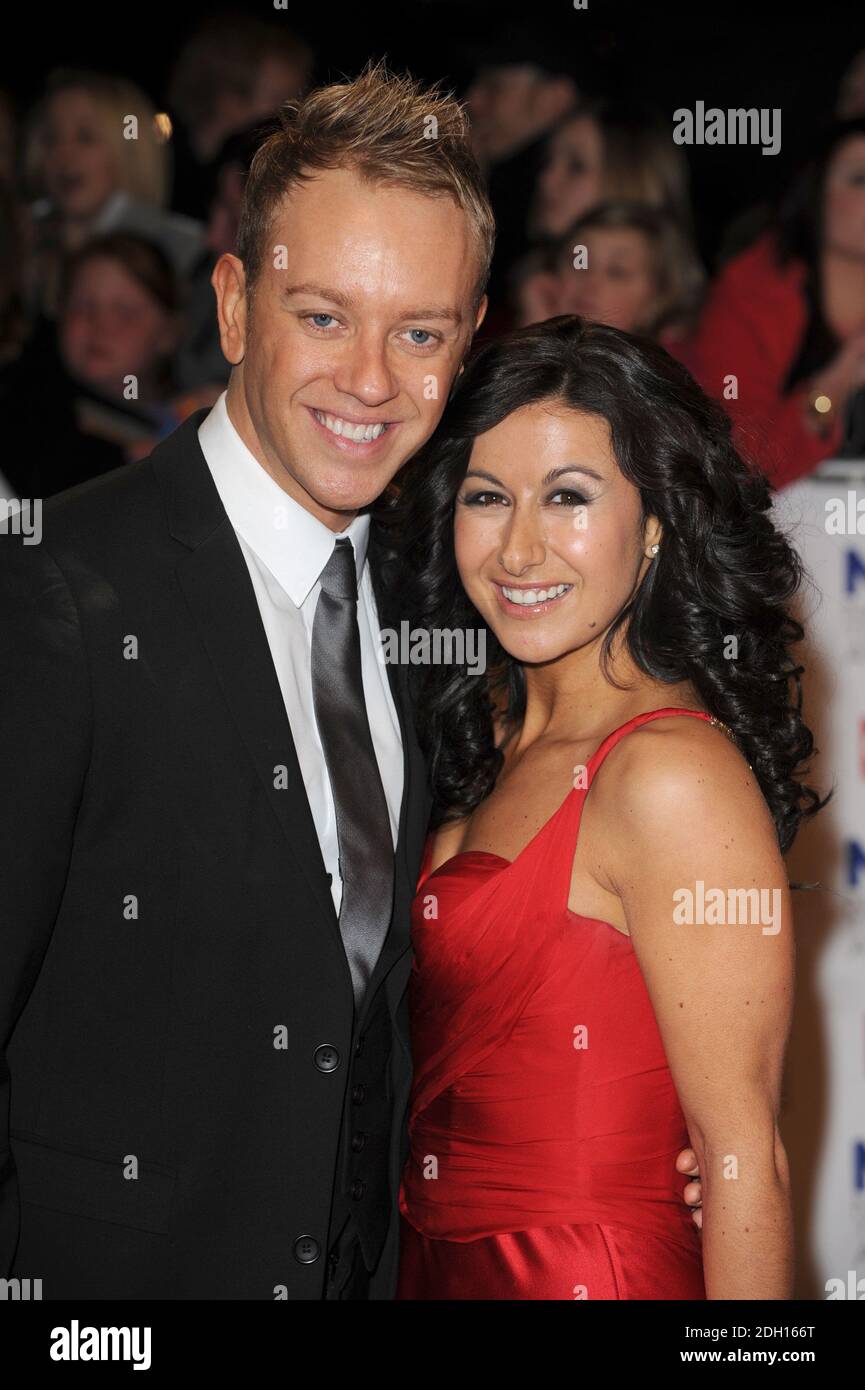 Daniel Whiston and Hayley Tamaddon arrives at the National Television Awards at the O2 Arena, London Stock Photo
