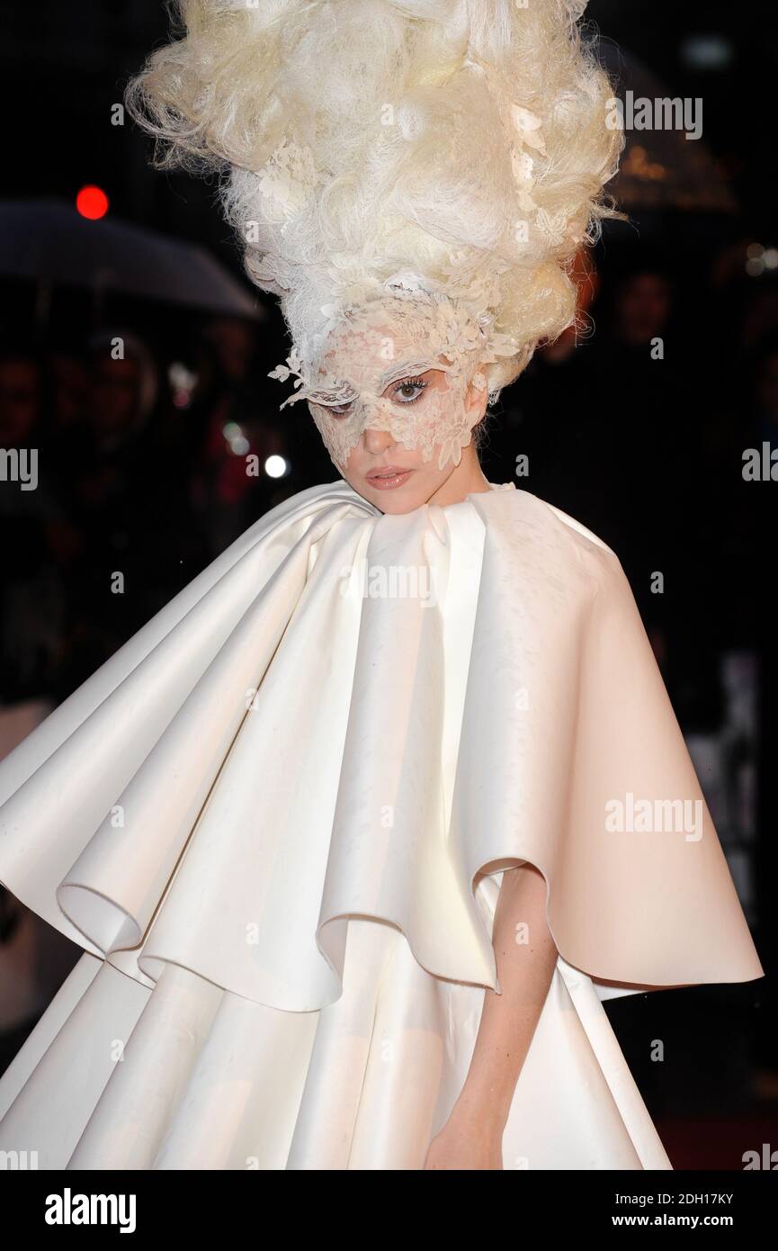 Lady Gaga arriving at The Brit Awards 2010 at Earls Court, London Stock  Photo - Alamy