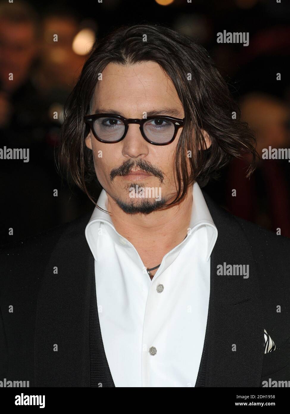 Johnny Depp attending the World Premiere of Alice In Wonderland, Odeon ...