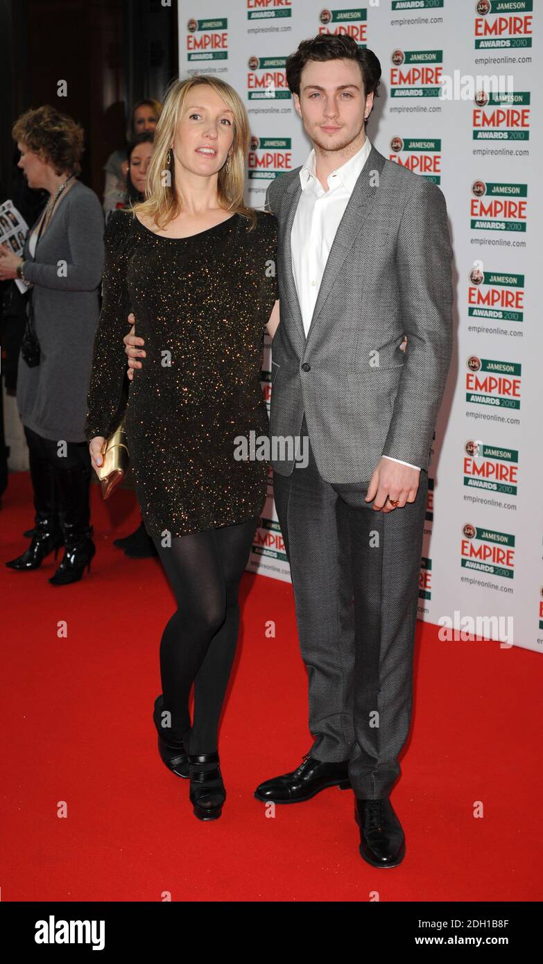 Sam Taylor Wood and Aaron Taylor-Johnson arriving at The Empire Film ...