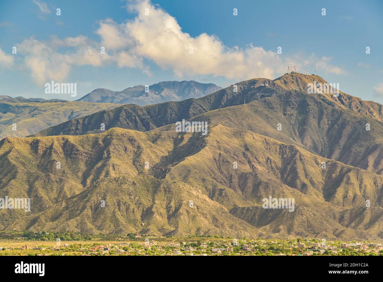 Aerial Landscape Scene, Mendoza, Argentina Stock Photo
