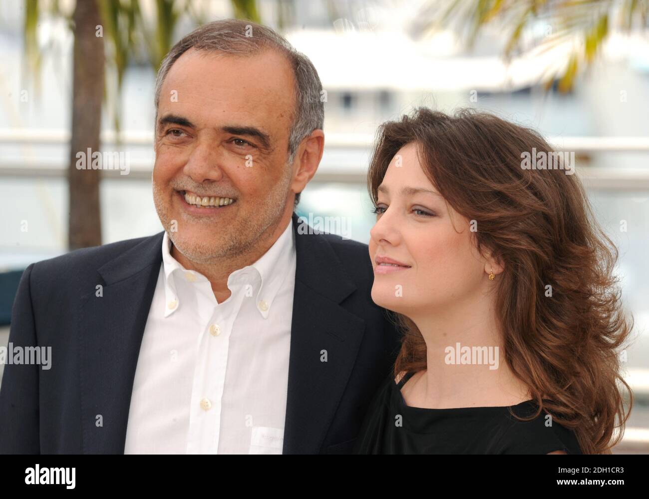 Giovanna Mezzogiorno and Alberto Barbera judges of the films competing for the Palme D'Or, at a photocall during the Cannes Film Festival in the French town. Stock Photo