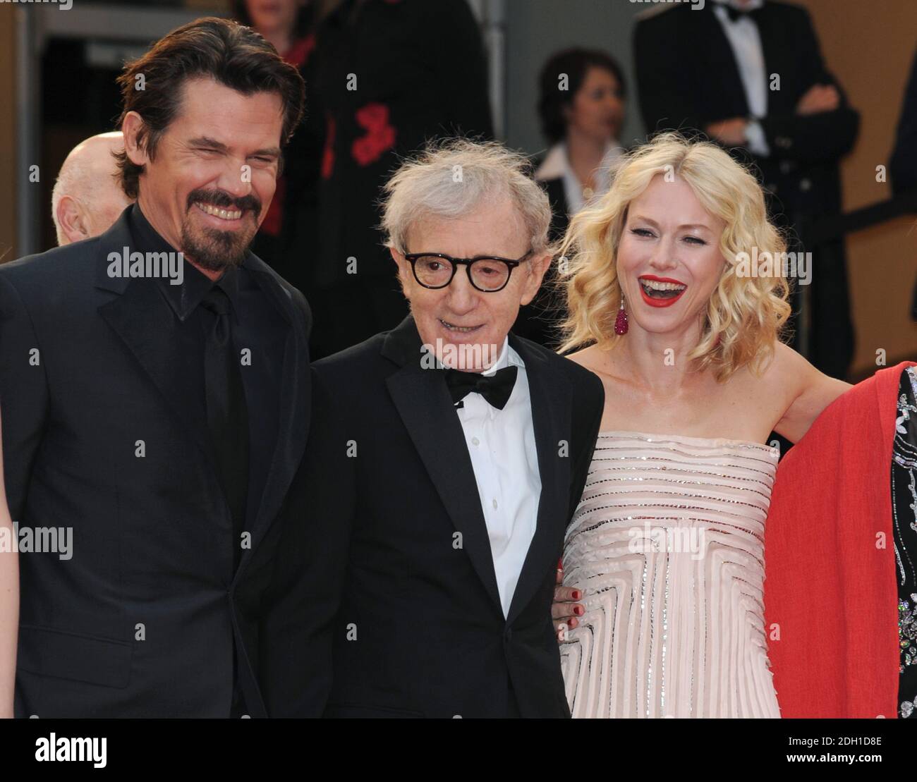 Josh Brolin, Woody Allen and Naomi Watts arrive at the premiere of You Will Meet A Tall Dark Stranger at the Grand Auditorium Lumiere, Palais des Festivals, Cannes. Part of the 63rd Cannes Film Festival  Stock Photo