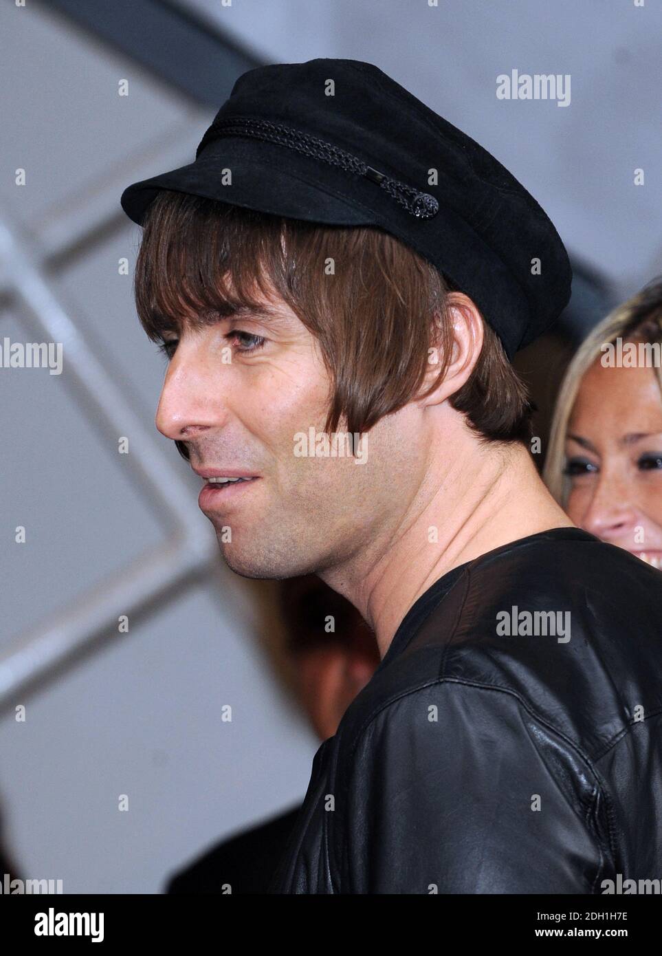 Liam Gallagher and Nicole Appleton arrive at the Pretty Green Pop Up Shop  Launch on Carnaby Street, London. Pretty Green is Liam Gallagher's clothing  label Stock Photo - Alamy