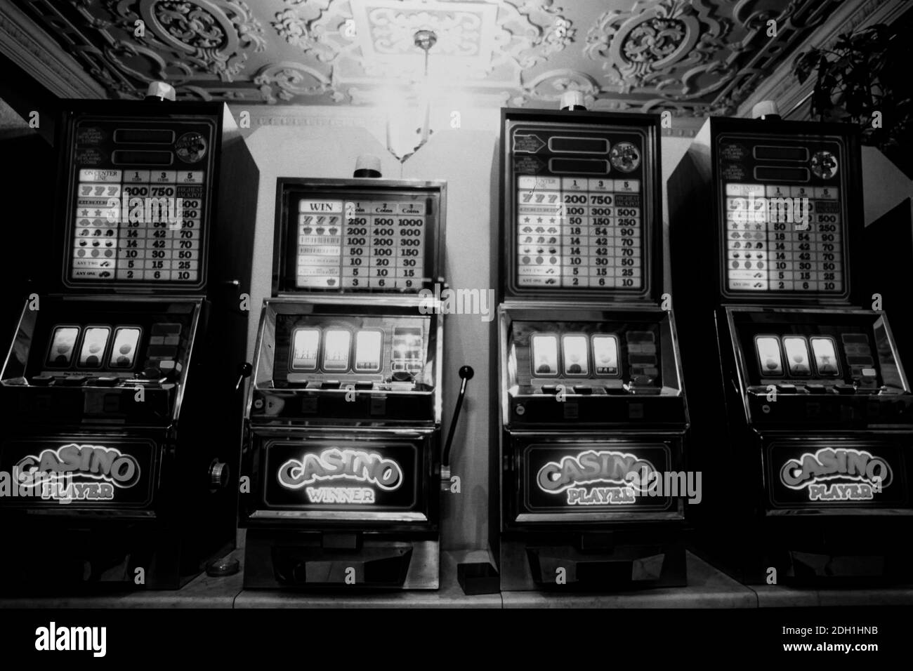 Slot machines, Moscow, CEI, former USSR, 1991 Stock Photo