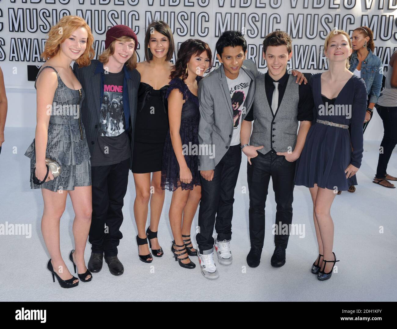 The cast from Skins US arriving at the MTV Video Music Awards 2010, Nokia Theatre, Los Angeles, USA. The MTV Video music Awards 2010 will air on MTV UK on Monday September 13th at 9pm. Stock Photo