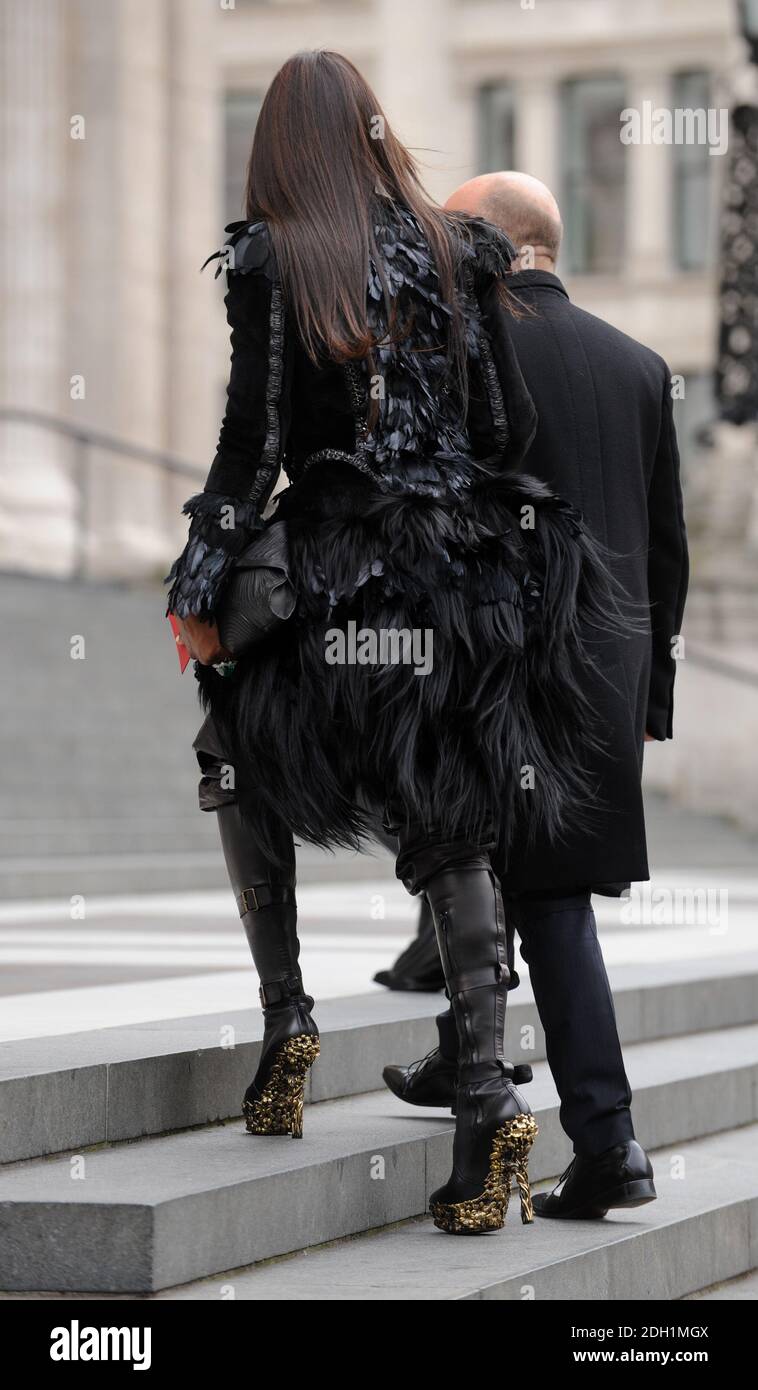 Naomi Campbell during the Alexander McQueen Memorial Service, London Stock  Photo - Alamy
