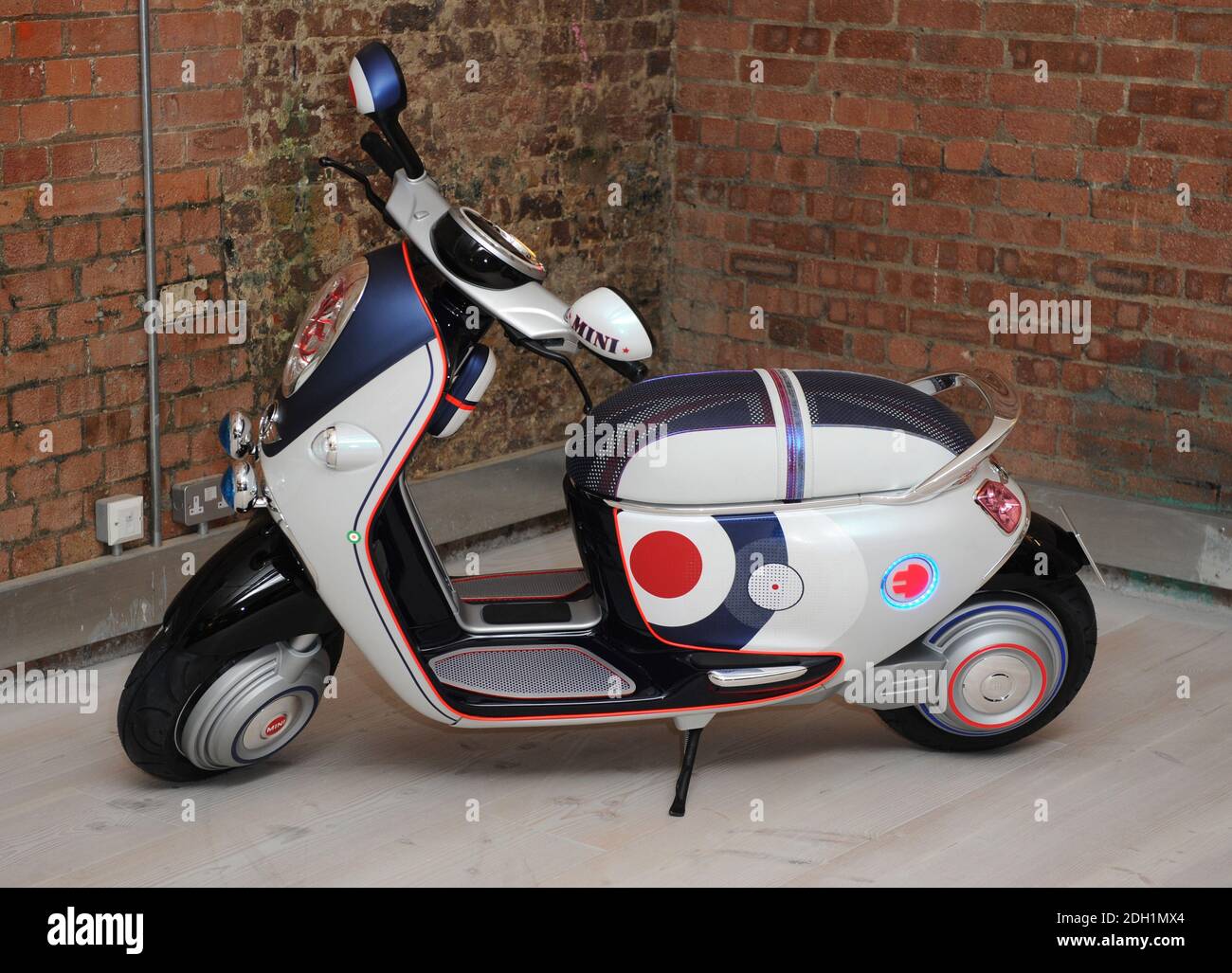 General view of the new Mini Scooter E Concept at The Vinyl Factory, Soho, London. Stock Photo