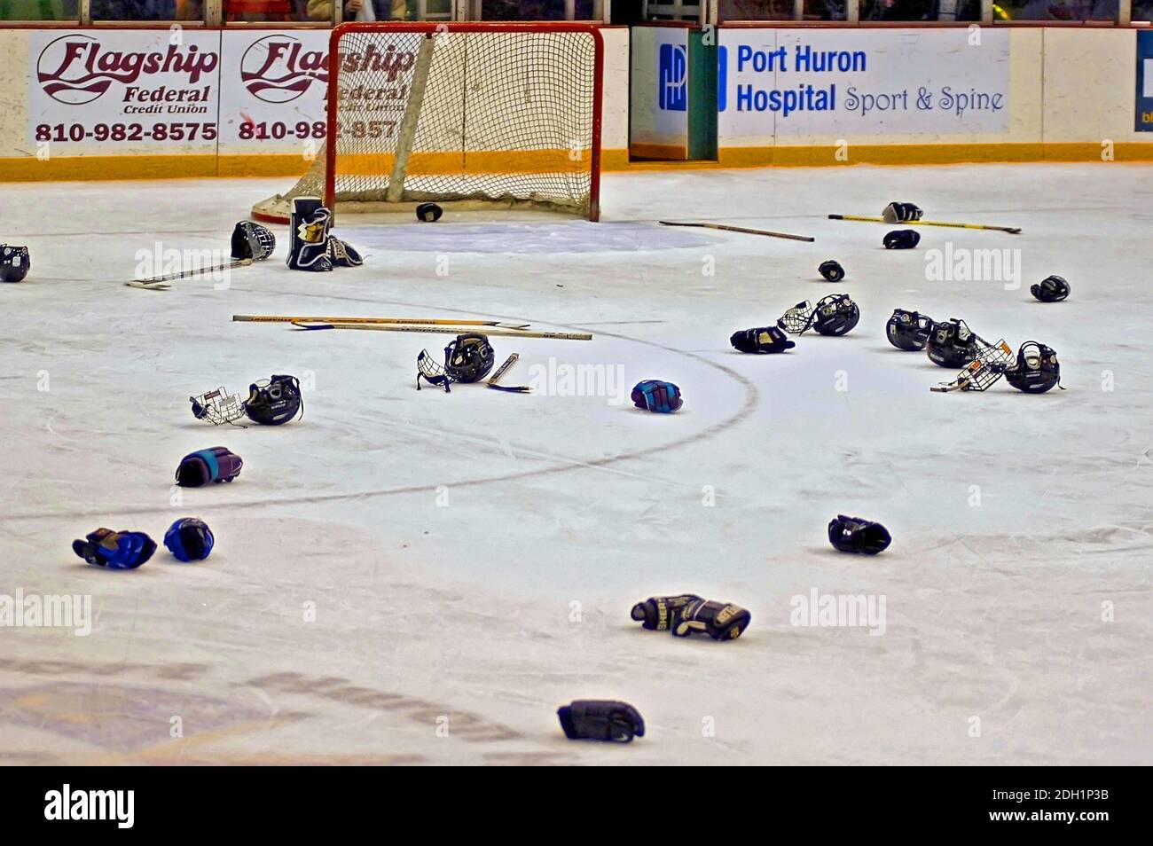 Ice Hockey Tournament action Silver Stick International Hockey playoffs