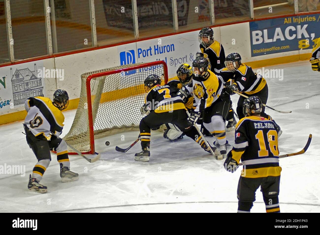 Ice Hockey Tournament action Silver Stick International Hockey playoffs