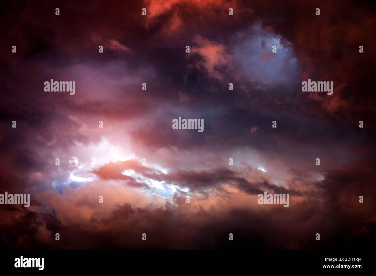 Light in the Dark and Dramatic Storm Clouds Stock Photo - Alamy