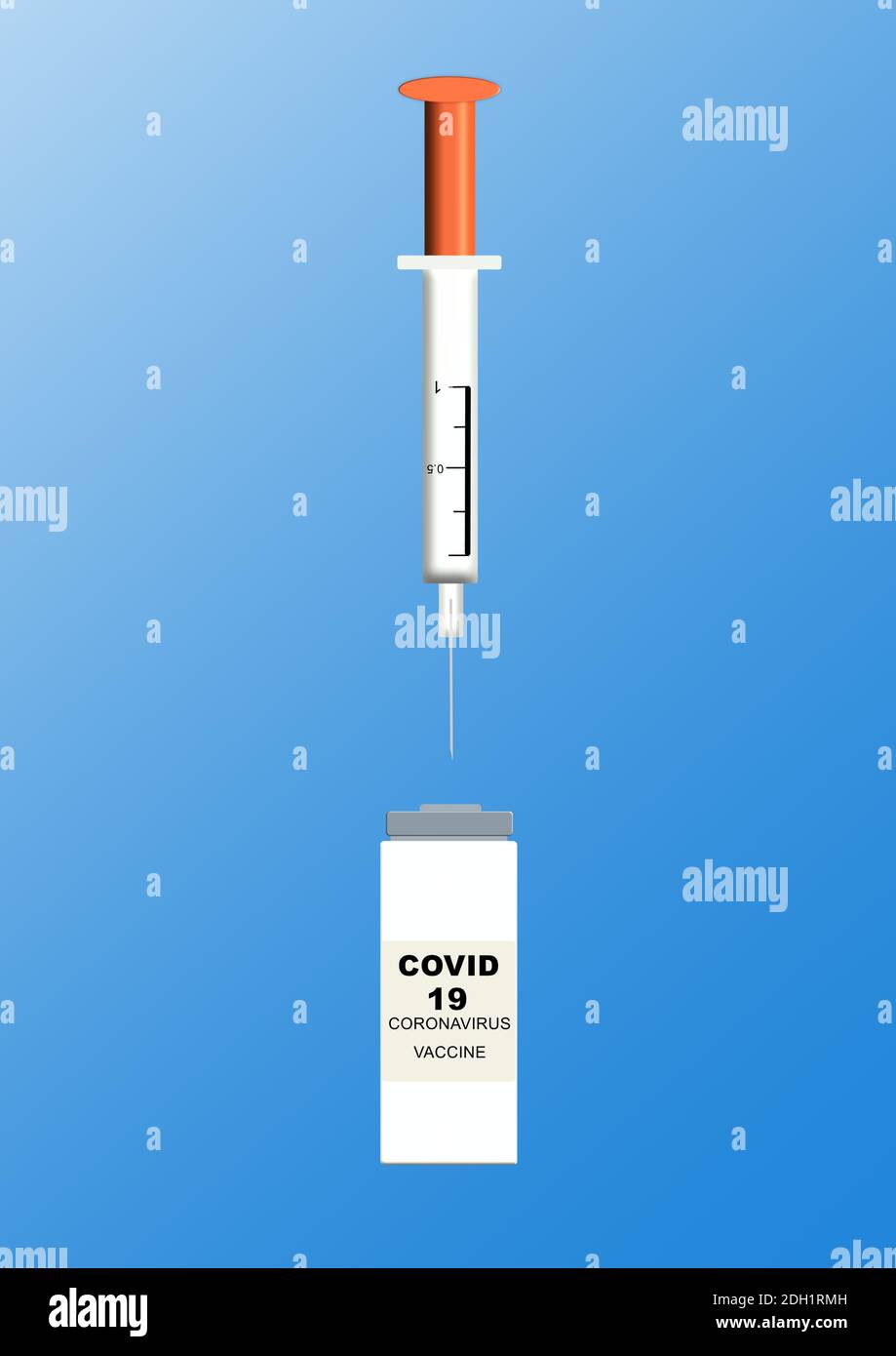 Covid-19 vaccine. Stock Vector