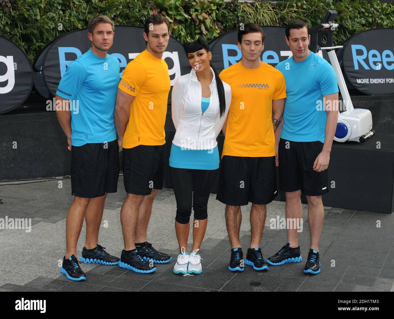 Nicole Scherzinger launches the Reebok Zigtech Trainers at Westfield  Shopping Centre, London Stock Photo - Alamy