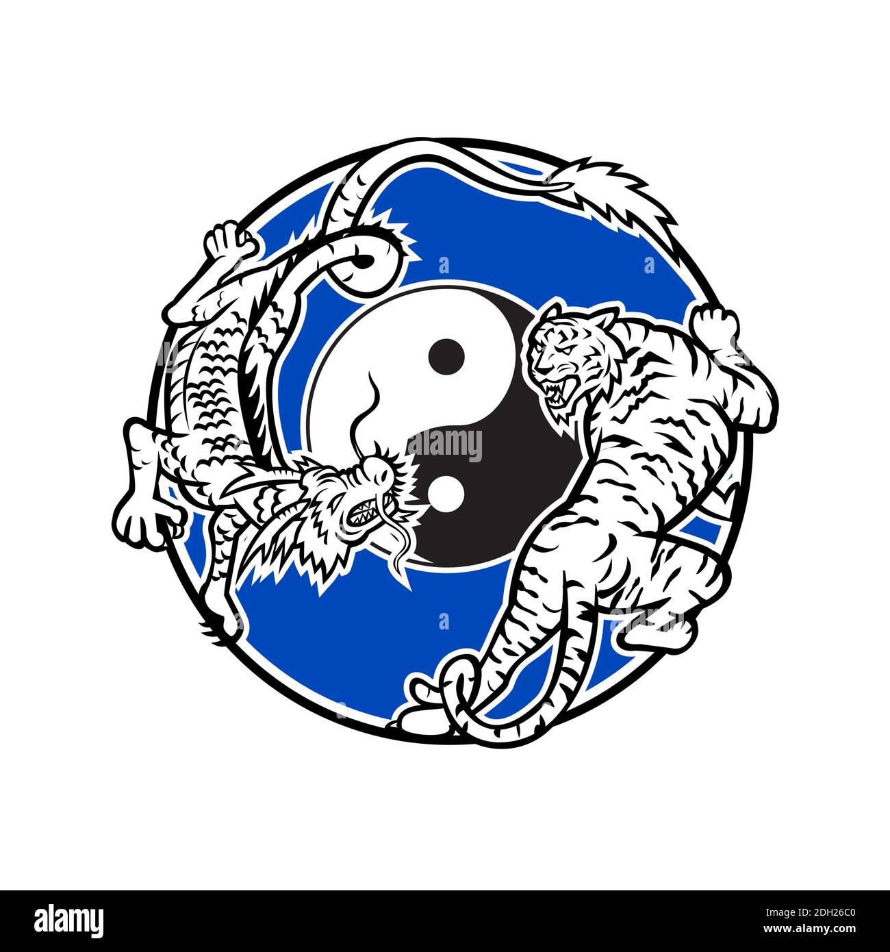 Dragon and tiger yin yang symbol hi-res stock photography and images ...