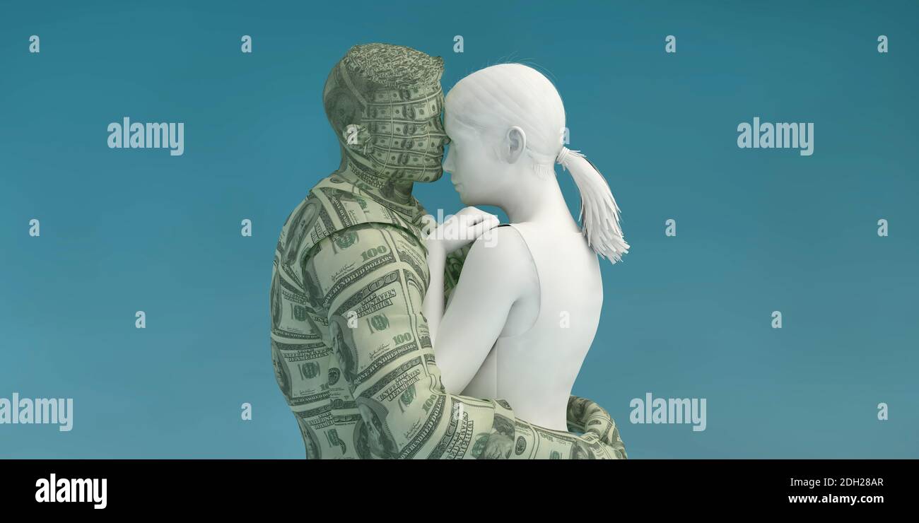 Materialistic Woman Stock Photo