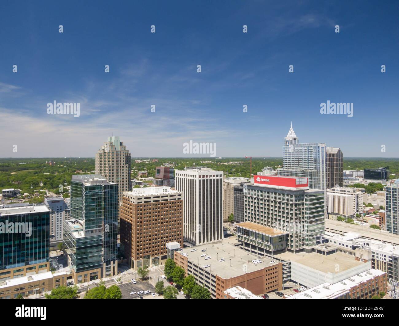 Aerial Views Of Raleigh, North Carolina Stock Photo - Alamy