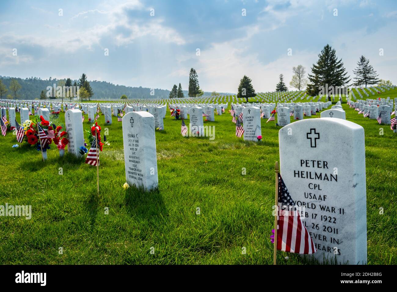 A famous burial place in Deadwood, South Dakota Stock Photo Alamy