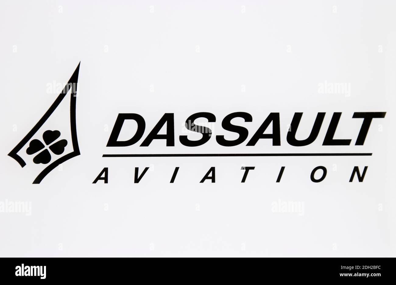Sign, Dassault Aviation in Berlin Stock Photo