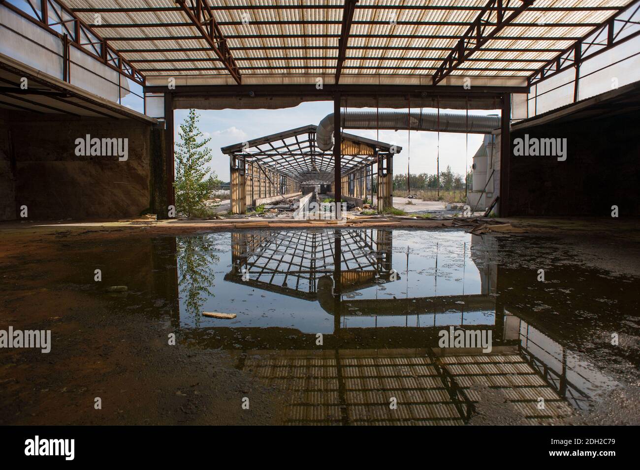 Orta Di Atella (Na), 31/10/2013: Abandoned factory. ©Andrea Sabbadini Stock Photo
