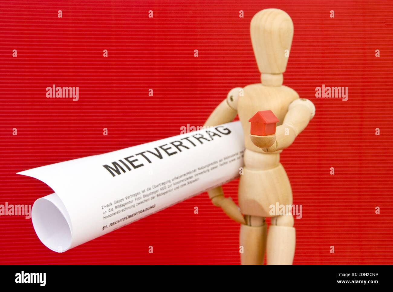 Symbolbilkd Mietvertrag Stock Photo