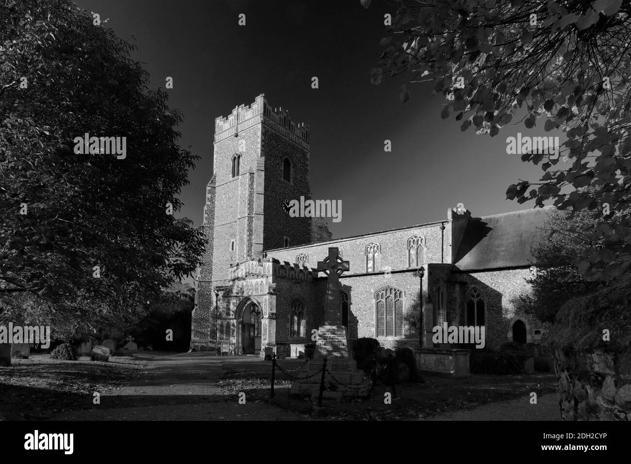 St Marys church, Ixworth village, Suffolk county, England, UK Stock Photo