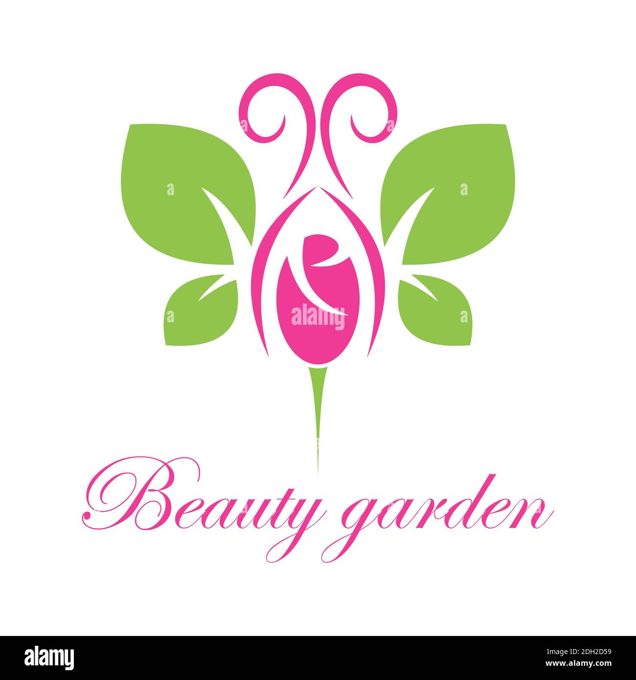 abstract leaf butterfly flower logo icon vector design concept Stock Vector