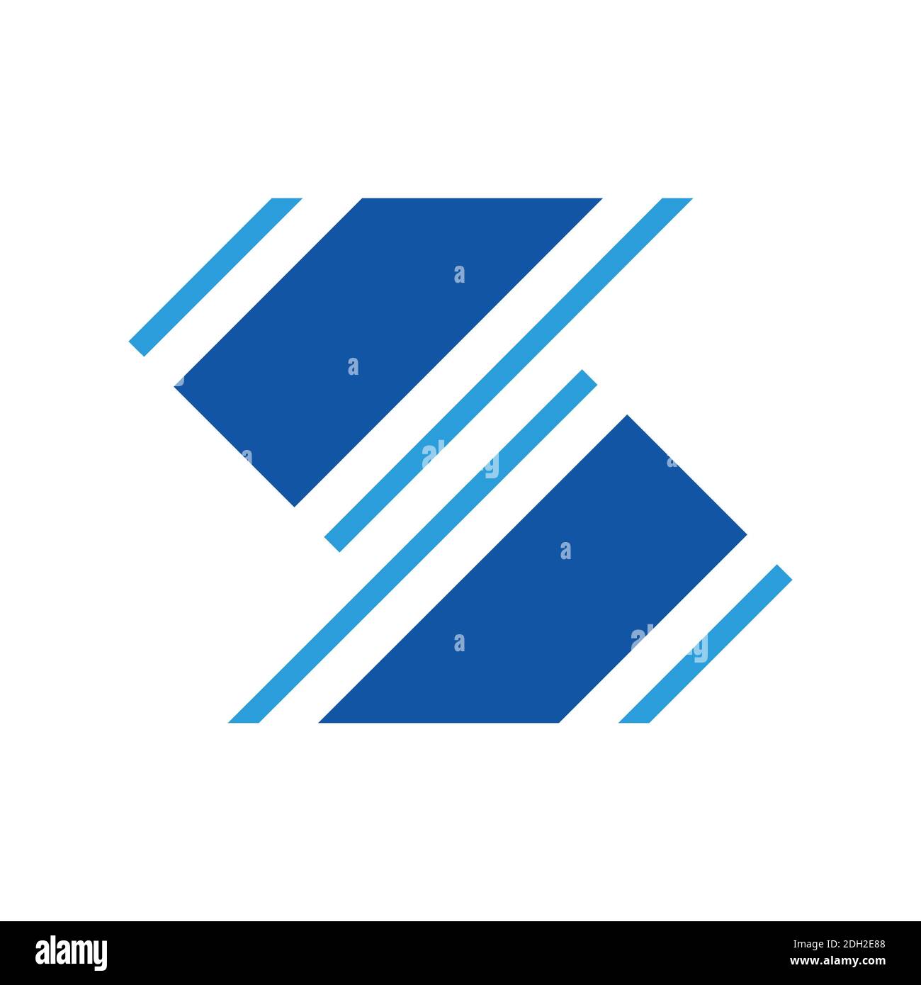 abstract letter S logo icon concept graphic vector design Stock Vector