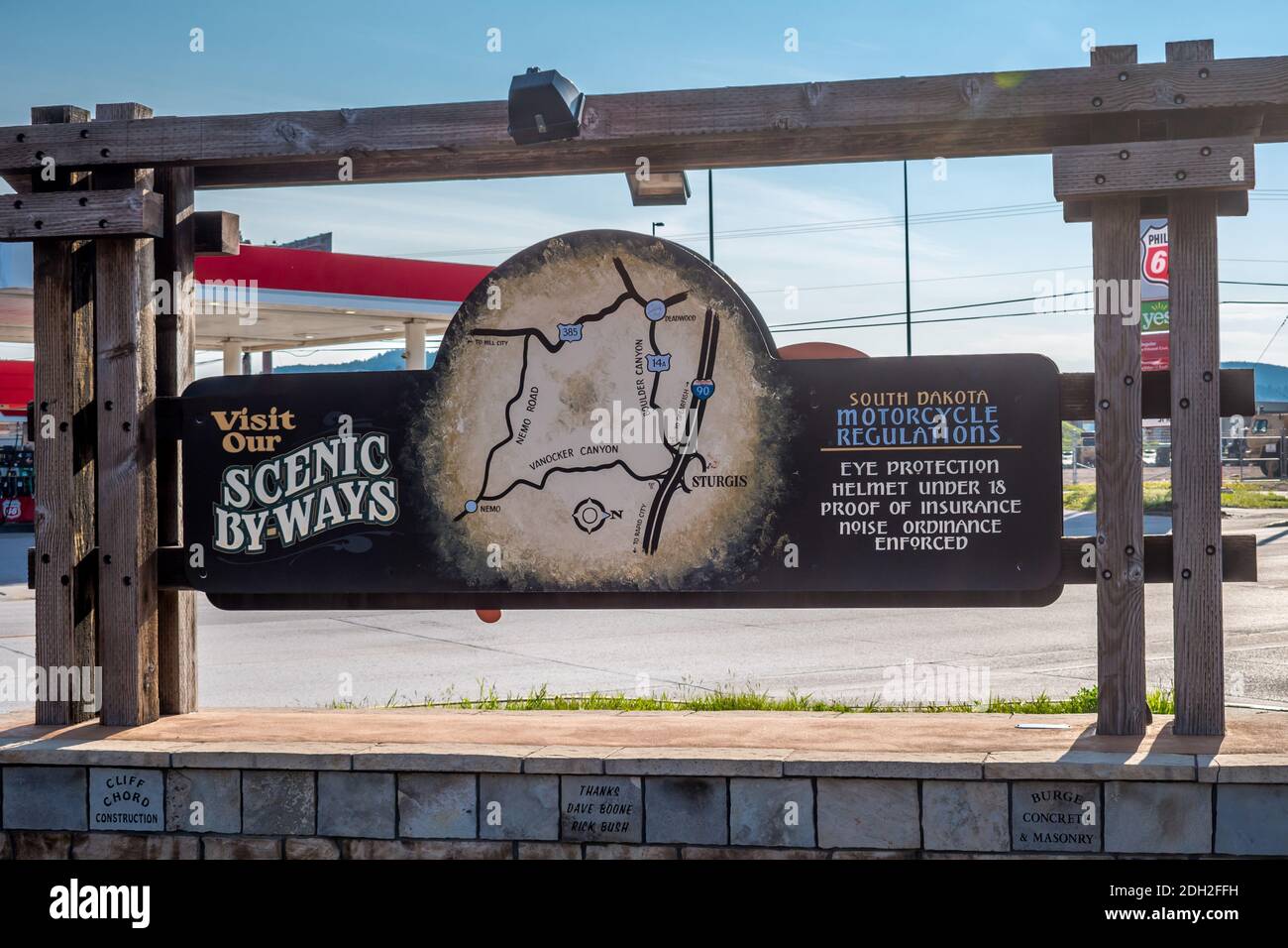 An entrance road going to Sturgis, South Dakota Stock Photo Alamy