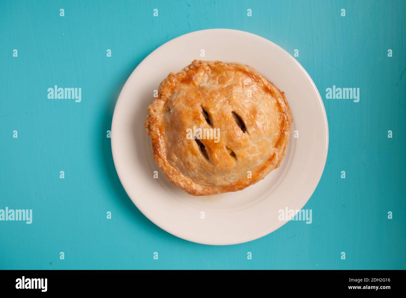 meat pie made with roast beef in a savoury gravy Stock Photo Alamy