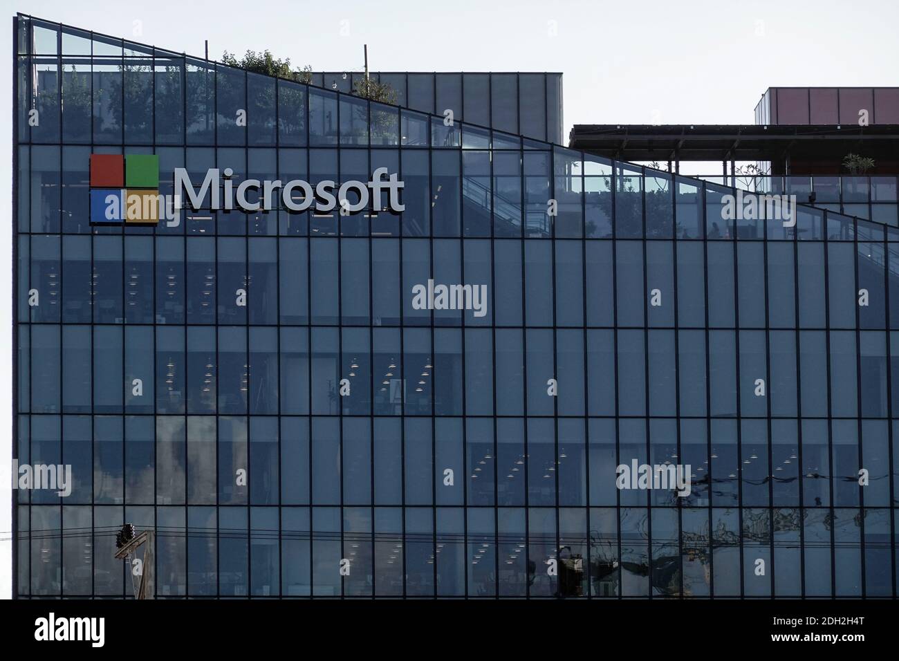 Microsoft R&D Center in Herzliya Industrial Zone, Israel Stock Photo ...