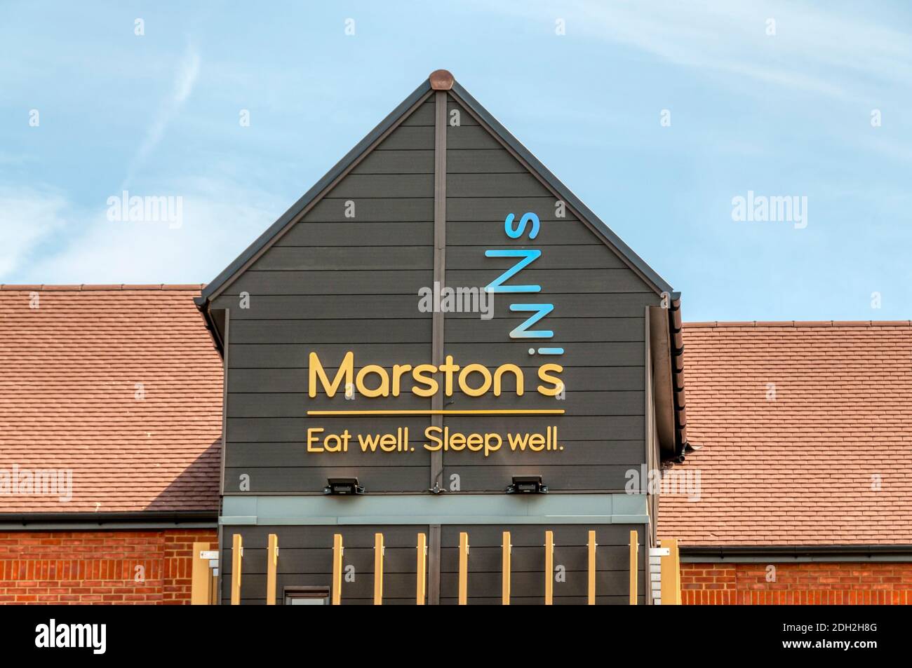 The Marstons Inns hotel at the Spring River public house, Ebbsfleet Garden City in Kent. Stock Photo