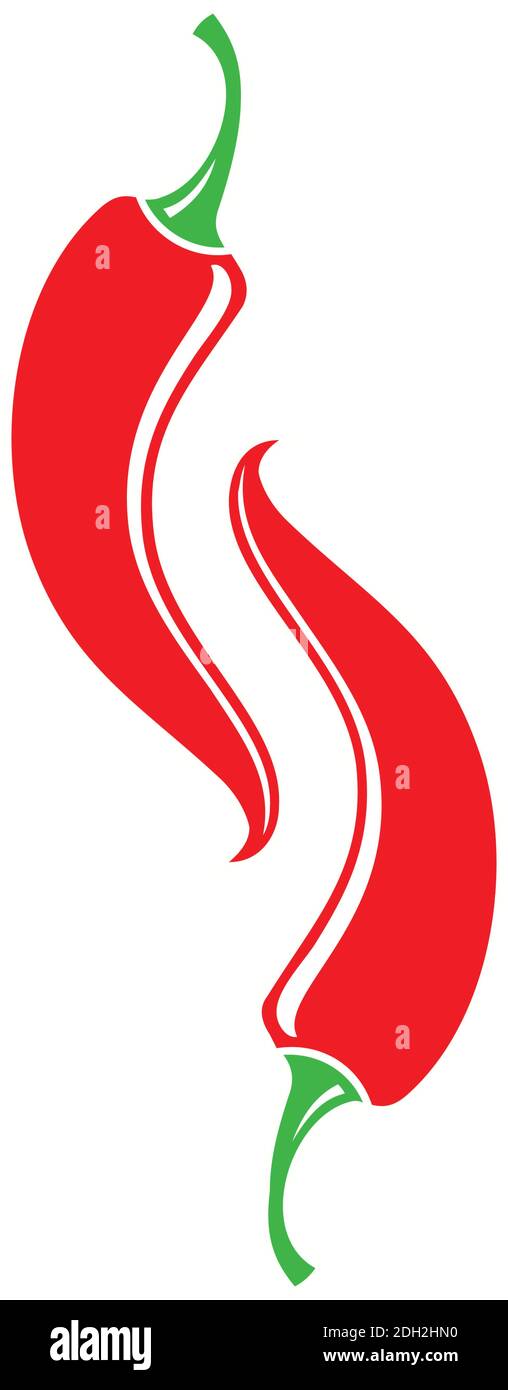 chili abstract letter s icon flat logo vector concept design Stock Vector
