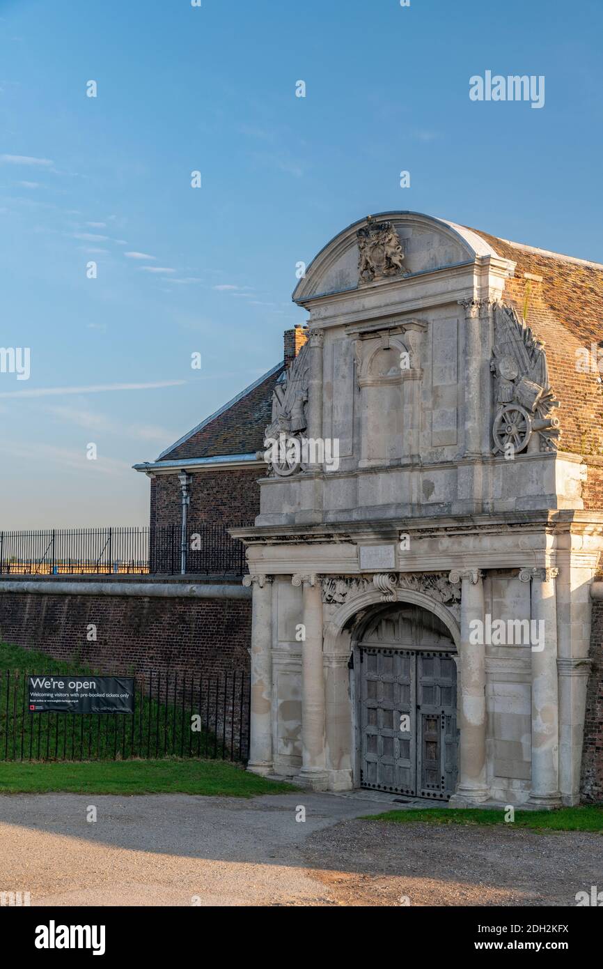 UK, England, Essex, Tilbury, Tilbury Fort, Gate House Stock Photo