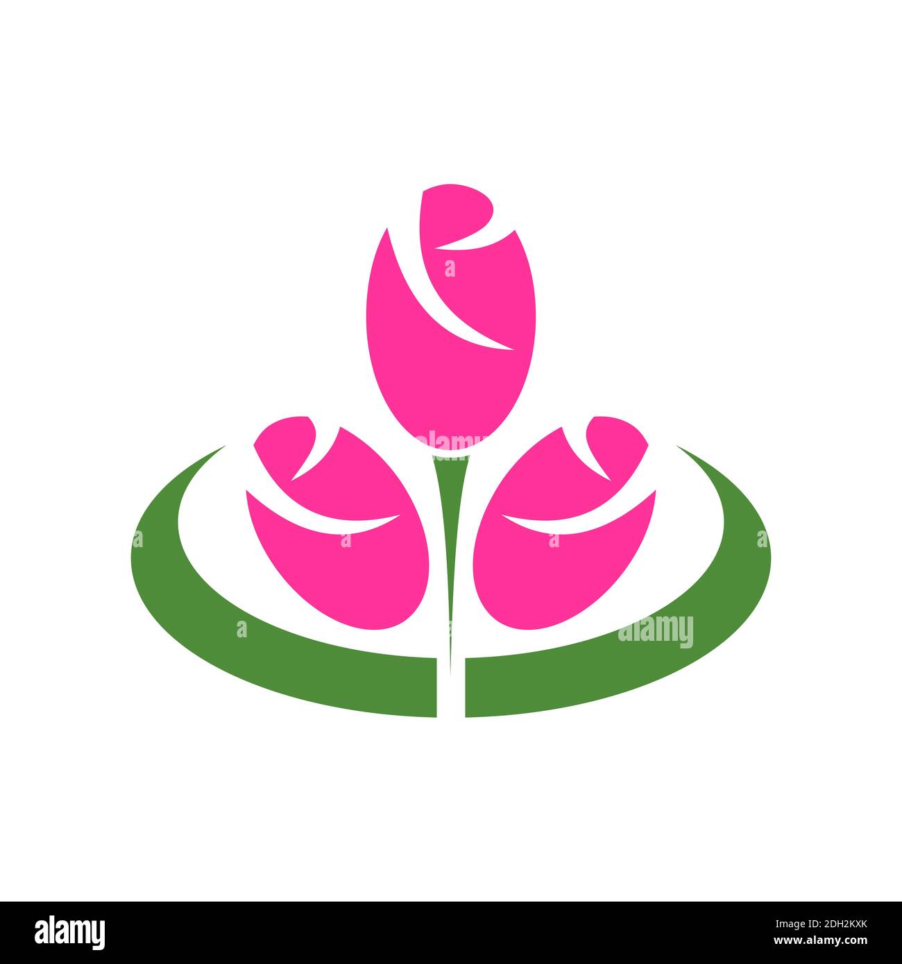 flowers beauty concept logo icon vector concept design Stock Vector