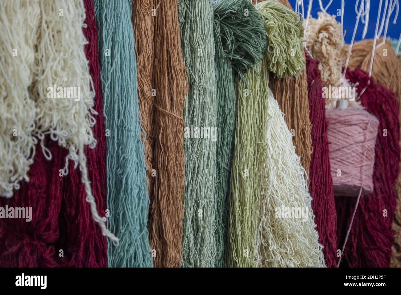 Carpet Yarns In A Carpet Factory Stock Photo - Alamy