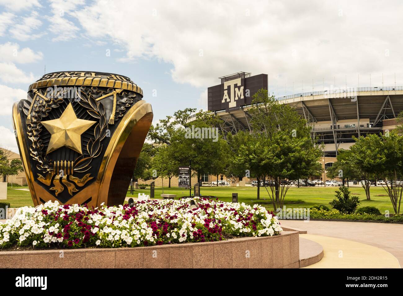 View of Texas AM University in College Station, Texas Stock Photo