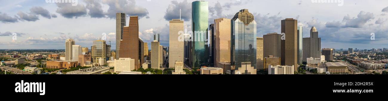 Aerial View Of Houston Texas Stock Photo