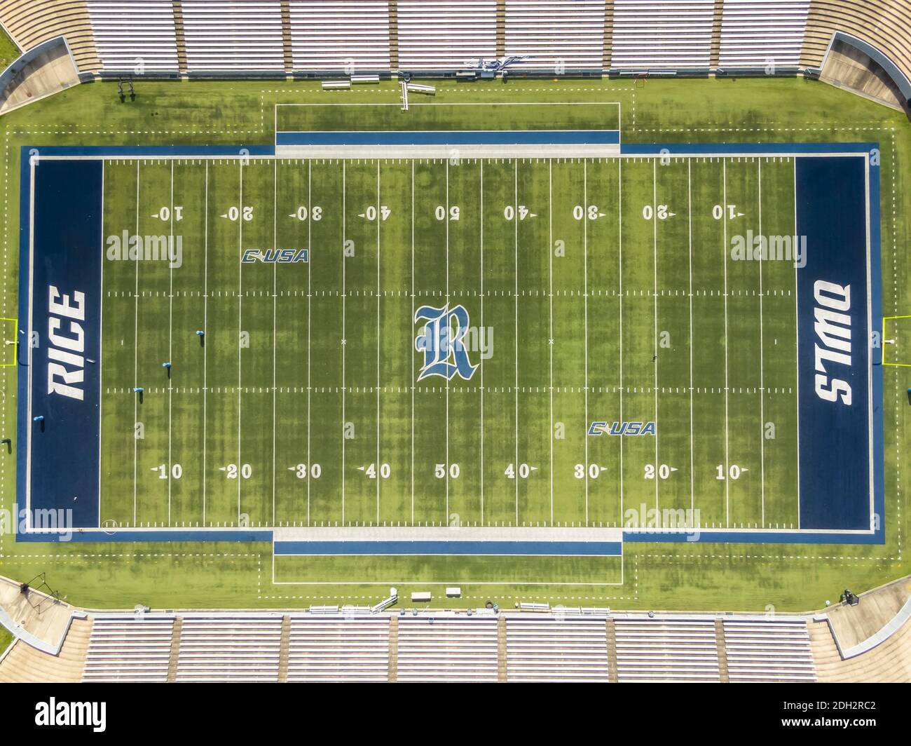 Aerial View of Rice Stadium in Houston, Texas Stock Photo Alamy