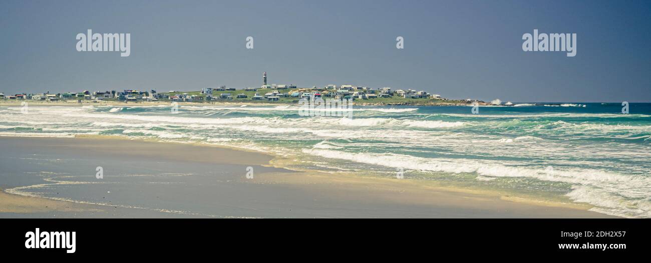 beach of the town of Cabo Polonio Natural Park of Uruguay Stock Photo